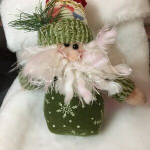 Festive Green Santa Plush